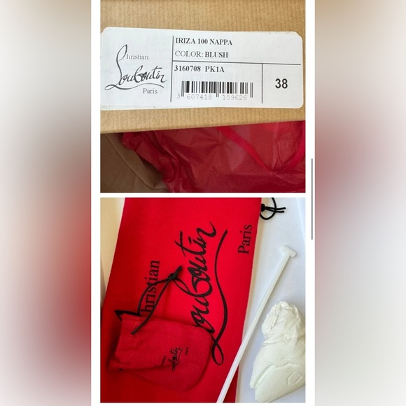 Christian Louboutin Iriza Patent 100mm Half-d'Orsay Red Sole High-Heel Pumps - Picture 3 of 5